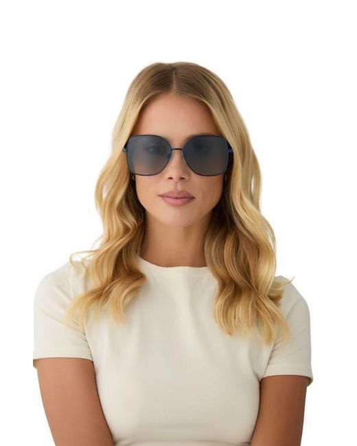 DIFF Blue Iris 59Mm Gradient Square Sunglasses