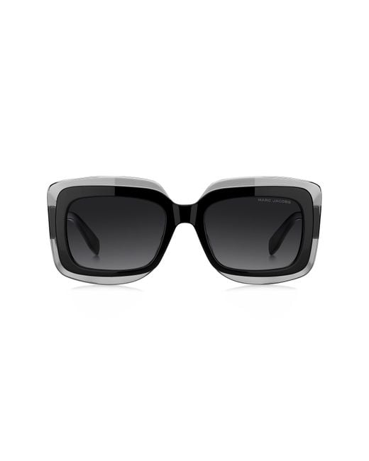 Marc Jacobs Black 54Mm Rectangular Sunglasses
