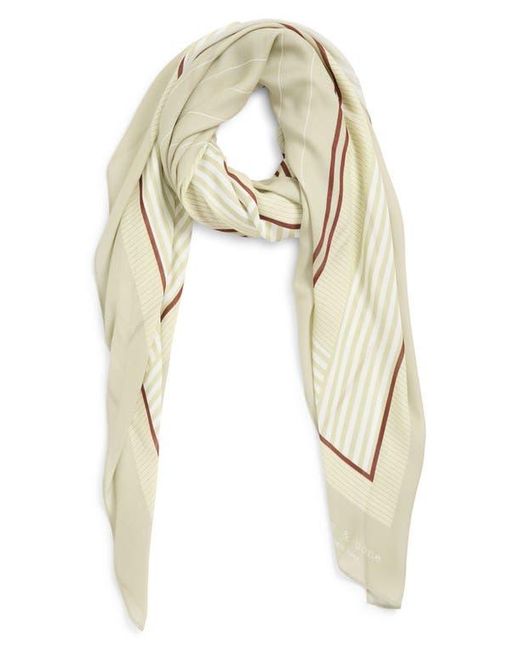 Rag & Bone Blue Pinstripe Square Scarf