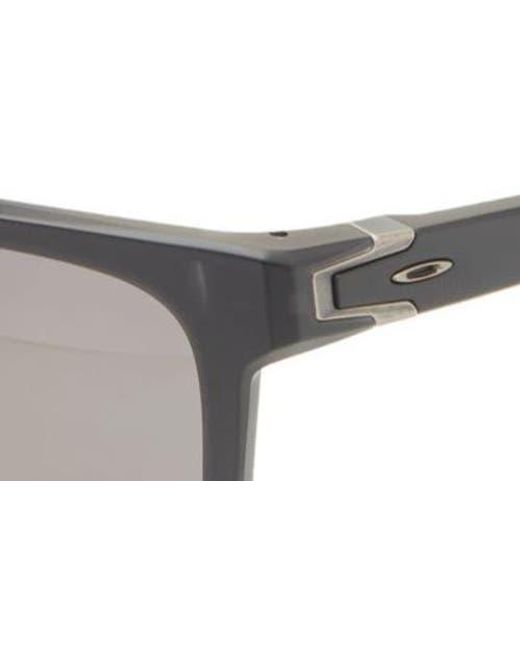 Oakley Gray 57Mm Polarized Rectangular Sunglasses for men