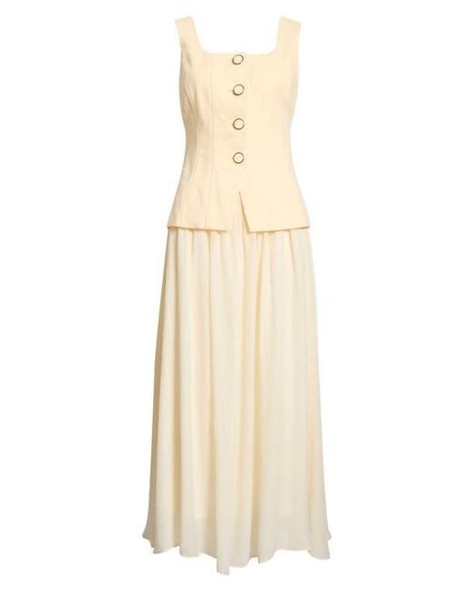 Moon River Sleeveless Two-Piece Dress in Natural | Lyst Moon River Sleeveless Two-Piece Dress in Natural | Lyst