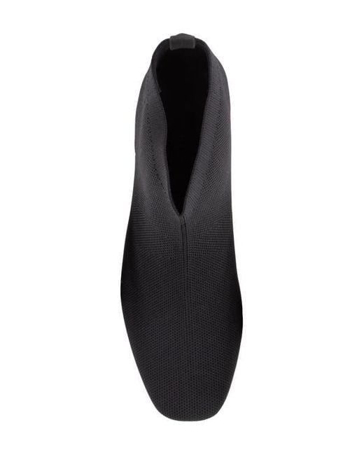 Tahari Black Corniche Block Heel Knit Bootie
