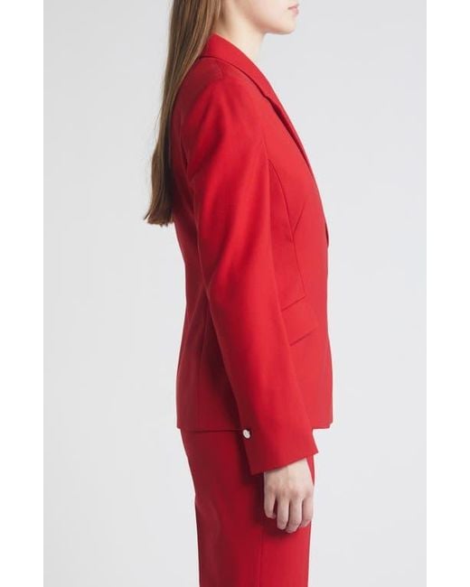 BOSS Jokalia Virgin Wool Blazer in Red Lyst