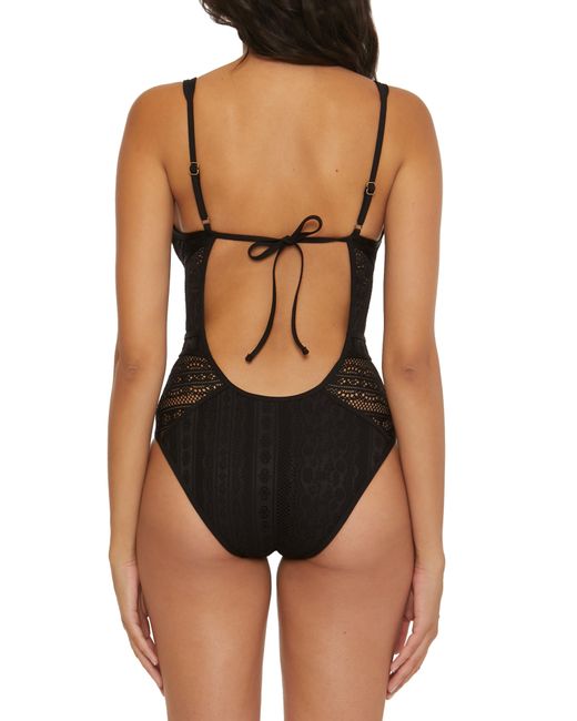 Becca Black Color Play One-piece Swimsuit