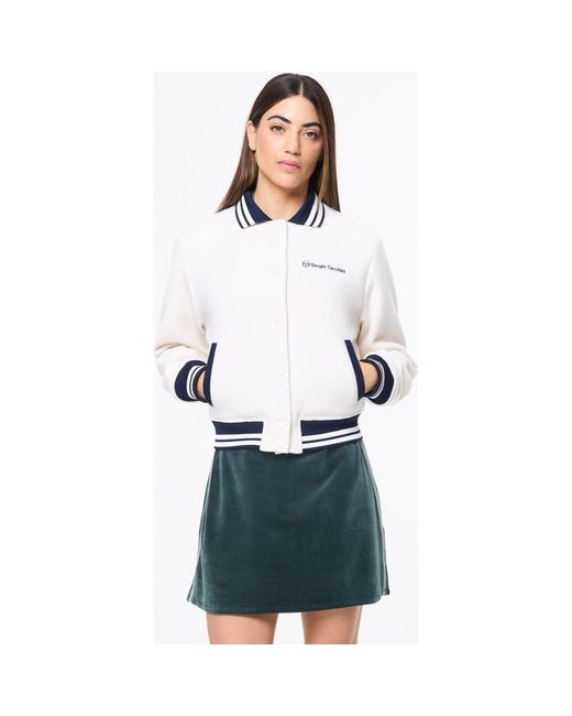 Sergio Tacchini White Marisa Varsity Jacket