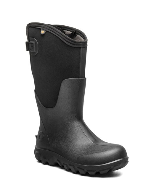 Bogs Black Classic Seamless Adjustable Calf Tall Rain Boot