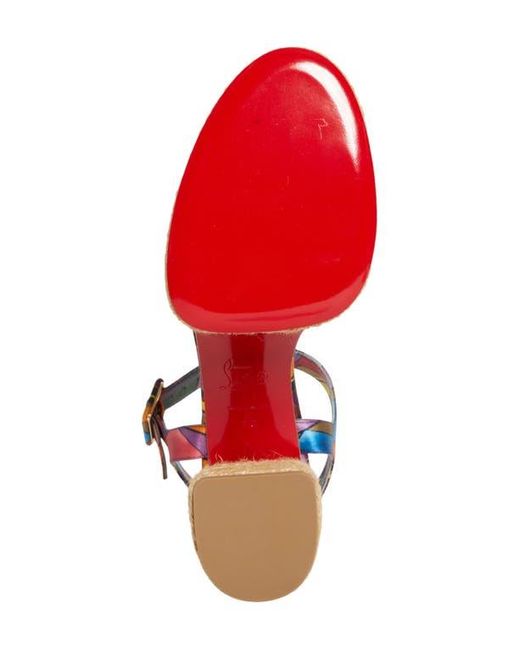 Christian Louboutin Multicolor Calakala Espadrille Platform Sandal
