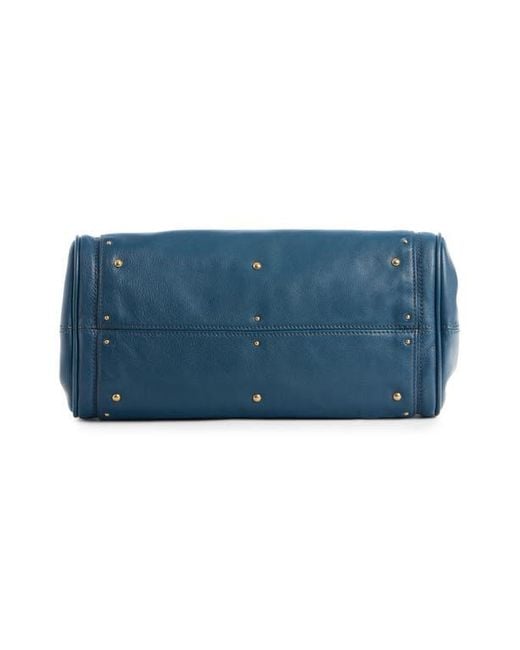 Chloé Blue Paddington Leather Satchel