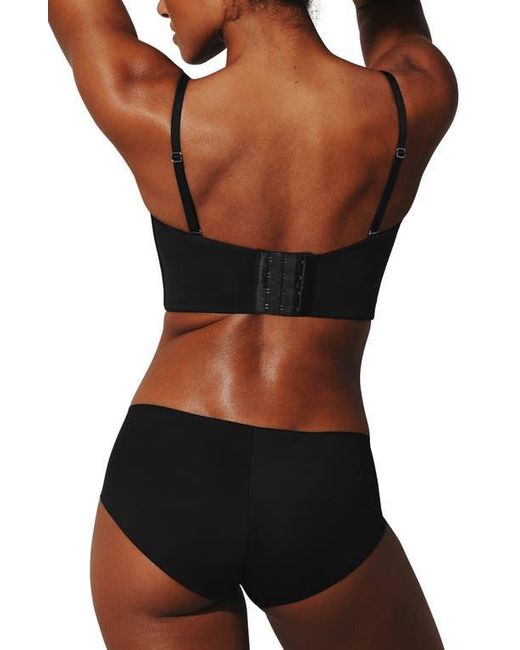 Thirdlove Black Zero Edge Strapless Underwire Bustier Bra