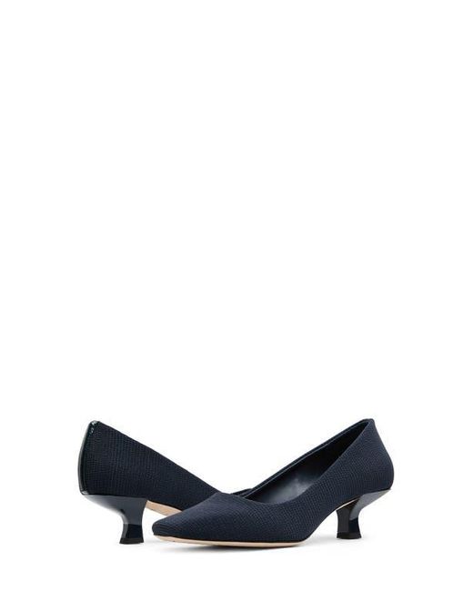 Donald J Pliner Blue Cristin Kitten Heel Pump