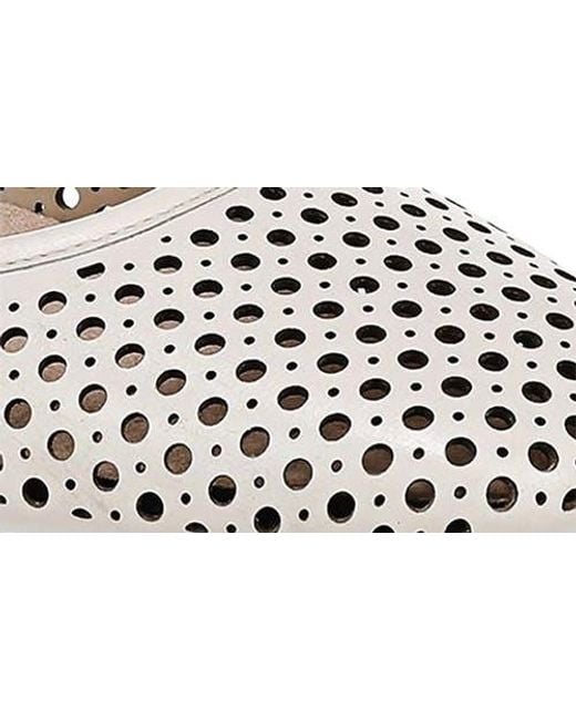 Vionic White Orinda Perforated Ballet Flat