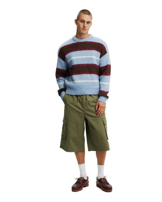 Cotton On Green Super Baggy Cargo Short for men