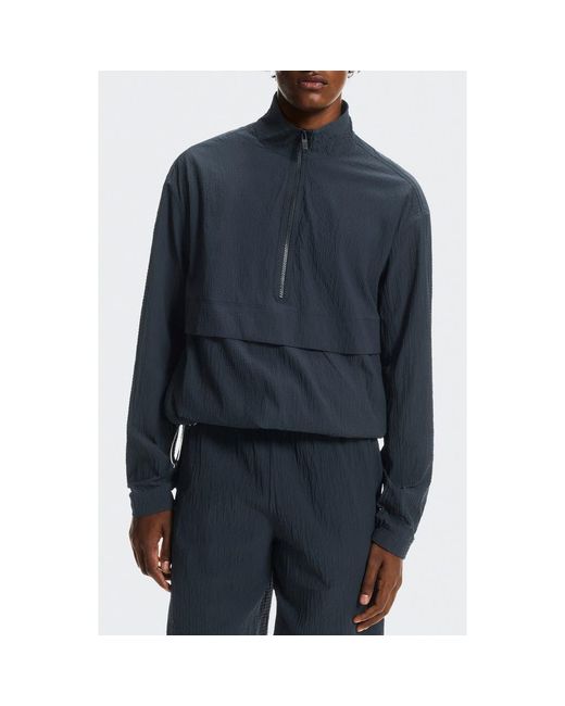 On Shoes Blue Courtside Half Zip Pullover for men