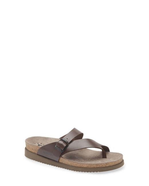 Mephisto Brown Helen Toe Loop Sandal