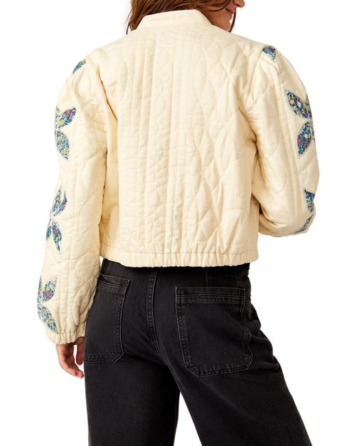 Free People Natural Quinn Quilted Jacket
