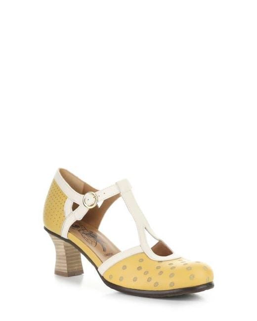 Fly London Metallic Blef T-Strap Pump