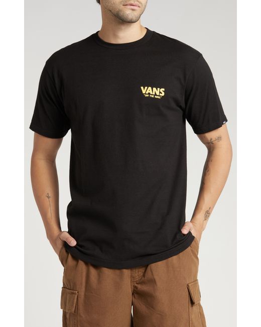 Vans Black Beer Float Cotton Graphic T-shirt for men