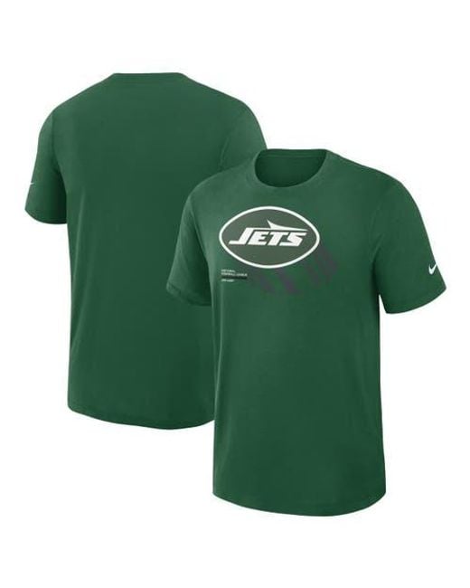 Nike Green New York Jets Left End Run Slub Performance T-Shirt for men