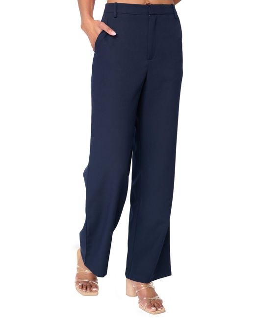 Gibsonlook Blue Lindsey High Waist Stretch Twill Stovepipe Pants
