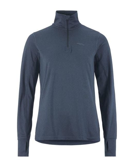 C.r.a.f.t Blue Flow Quarter Zip Pullover