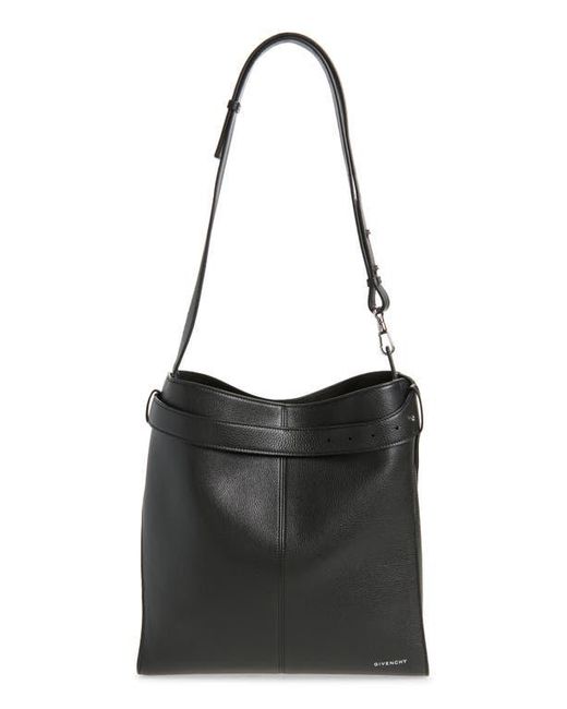 Givenchy Black Medium Belted Leather Tote for men