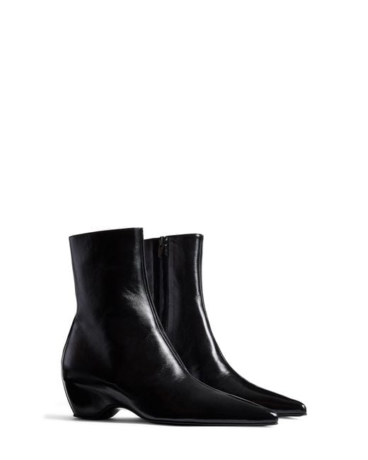 Khaite Black Sybil Pointed Toe Bootie