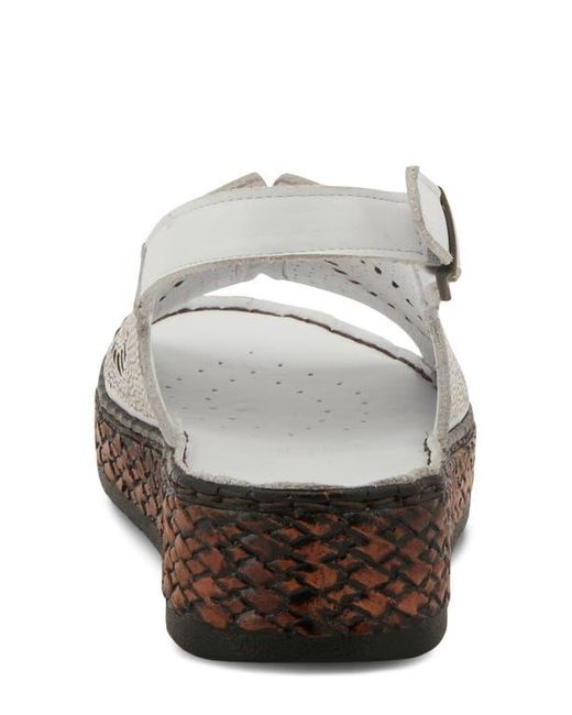 Spring Step White Cordero Slingback Sandal