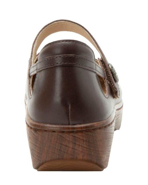 Alegria By Pg Lite Brown Onika Mary Jane Clog