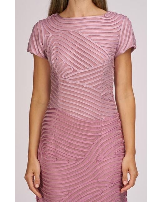 JS Collections Pink Julianna Soutache Cocktail Dress