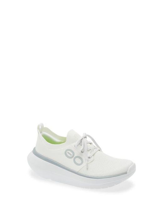 OOFOS White Oomy Stride Sneaker