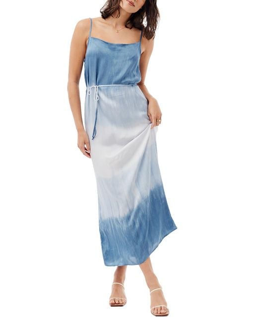 Bella Dahl Ombré Tie Dye Maxi Dress in Blue | Lyst