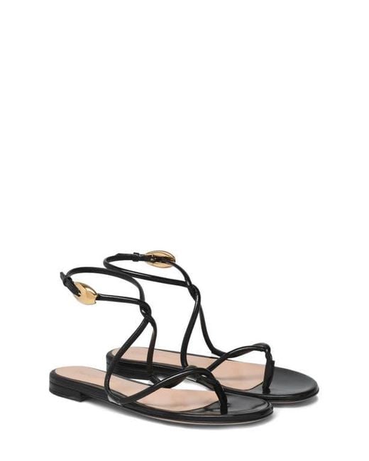 Gianvito Rossi Natural Jungle Mamba Flat