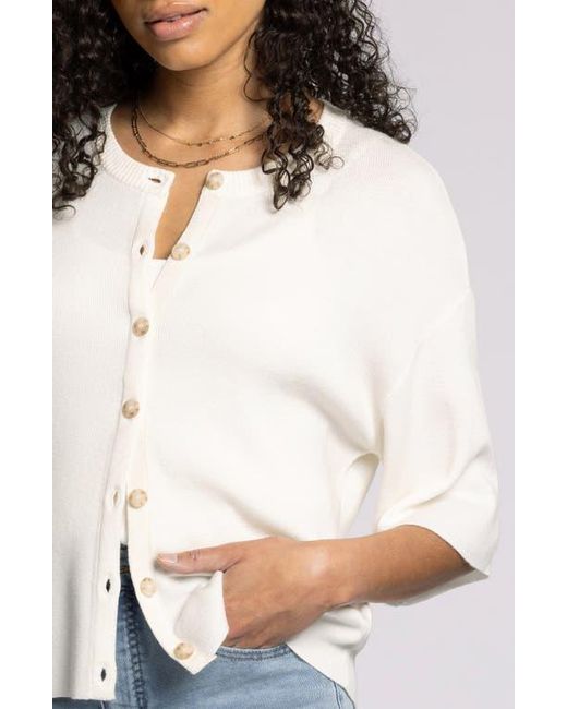 Thread & Supply White Alyssa Cardigan