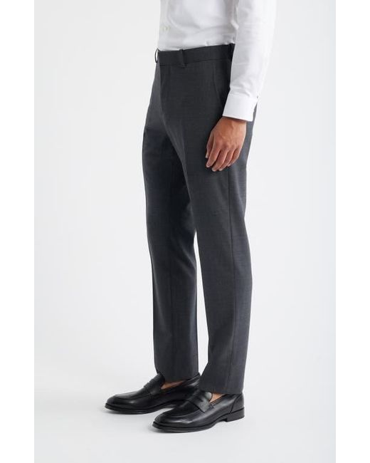 Nordstrom Gray Henrik Trim Fit Solid Stretch Wool Suit Pants for men