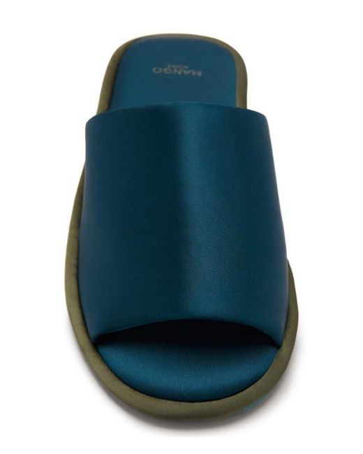 Mango Blue Slide Slipper