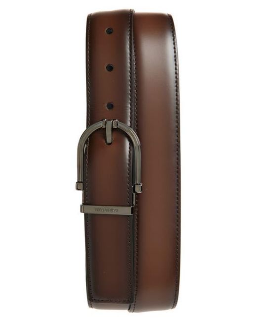 Ferragamo Brown Paloma Leather Belt for men