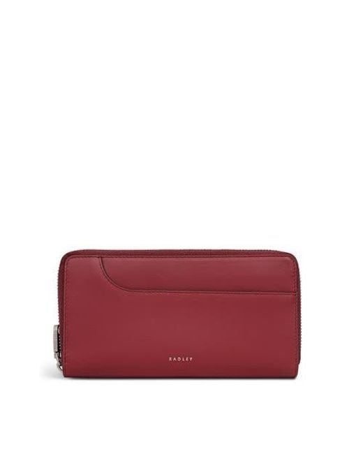Radley Red Pockets Zip Around Wallet