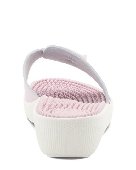 Flexus by Spring Step Pink Sabala Slide Sandal