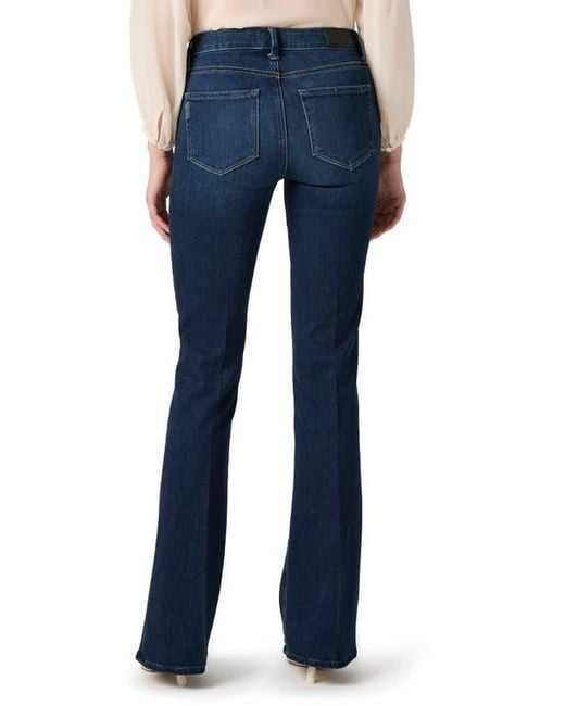PAIGE Blue Laurel Canyon High Waist Bootcut Jeans