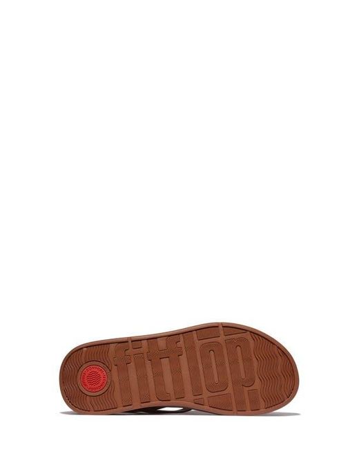 Fitflop Brown F-Mode Slingback Platform Wedge Slide Sandal