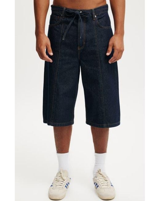 Cotton On Blue Super Baggy Jort for men