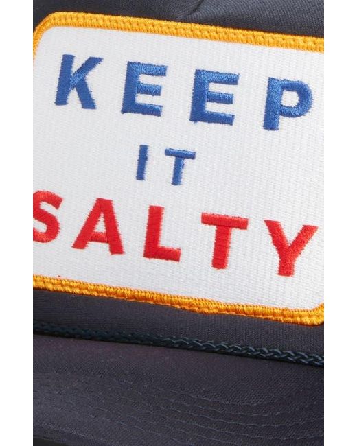Friday Feelin Blue Keep It Salty Patch Trucker Hat