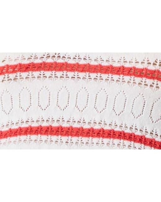 Florence By Mills Pink Pointelle Halter Crop Top