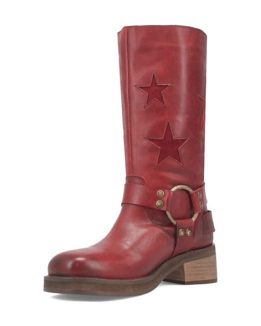 Dingo Red Blacklist Moto Boot
