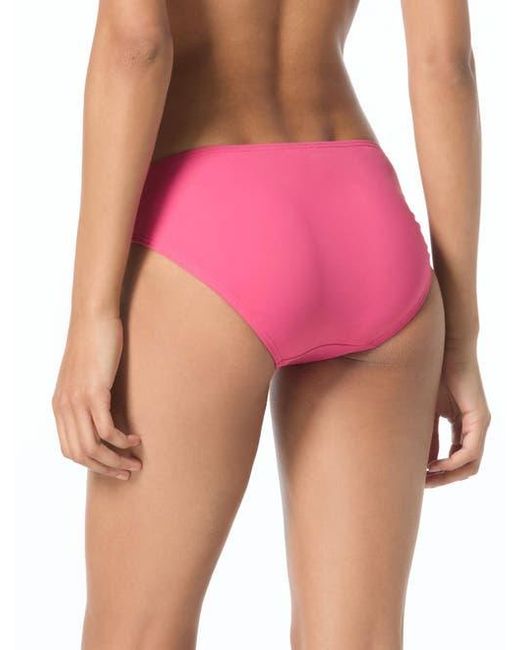 MICHAEL Michael Kors Pink Bubble Logo Ring Bikini Swim Bottom