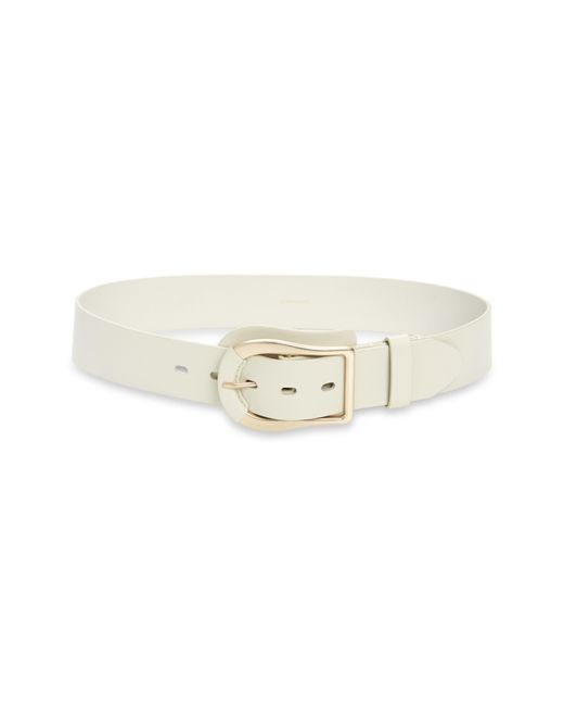 Zimmermann White Wide Leather Belt