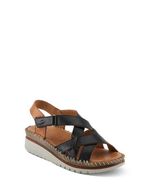 Spring Step Brown Migula Slingback Wedge Sandal