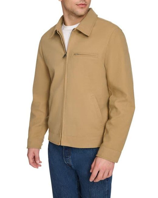Levi's Natural Mens Faux Leather Laydown Collar Racer Jacket for men