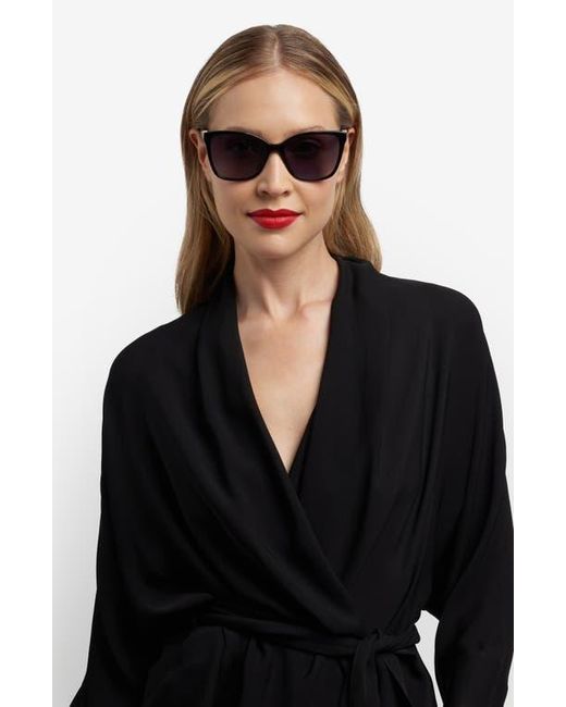 Carolina Herrera Blue Her 56Mm Gradient Rectangular Sunglasses