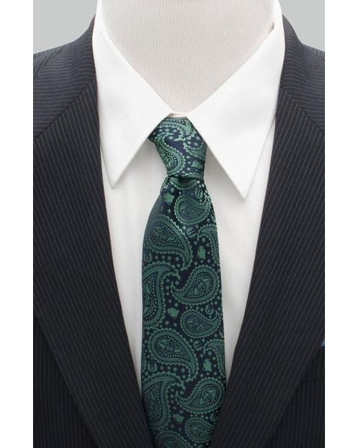 Cufflinks Inc. Green Yoda Paisley Silk Tie for men